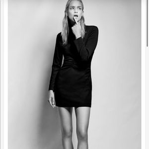 Zara Black Draped Dress - Small